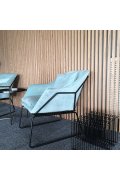 Fotel welurowy FLUENCE szary
