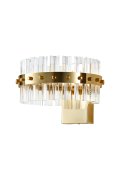 Lampa ścienna AURA złota 18 cm