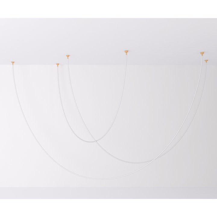 Lampa wisząca SNAKE LED wąż ledowy złota 500 cm