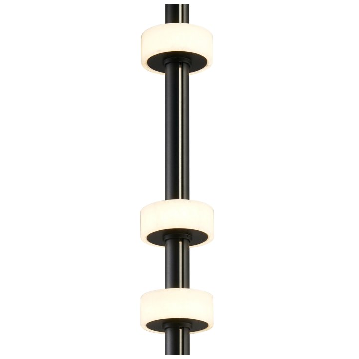 Lampa podłogowa RINGO czarna 182 cm