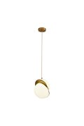 Lampa wisząca ORBITA biało-złota 25 cm - nowoczesny design