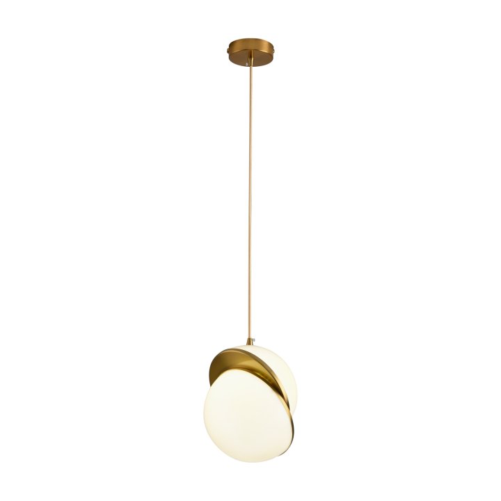 Lampa wisząca ORBITA biało-złota 25 cm - nowoczesny design