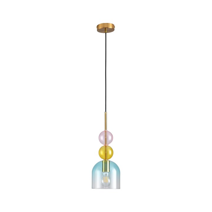 Lampa wisząca PASTELLO BLUE kolorowa 15 cm