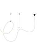 Lampa wisząca SNAKE LED wąż ledowy czarna 500 cm
