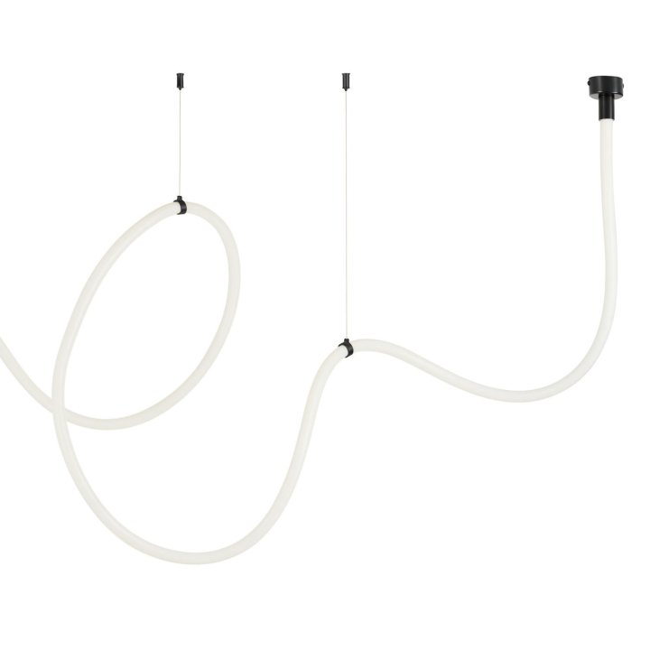 Lampa wisząca SNAKE LED wąż ledowy czarna 500 cm