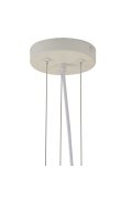 Lampa wisząca PEONY biała 50 cm - nowoczesna lampa sufitowa do salonu