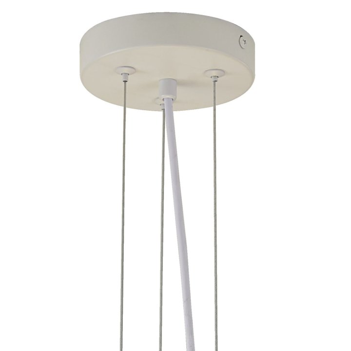 Lampa wisząca PEONY biała 50 cm - nowoczesna lampa sufitowa do salonu