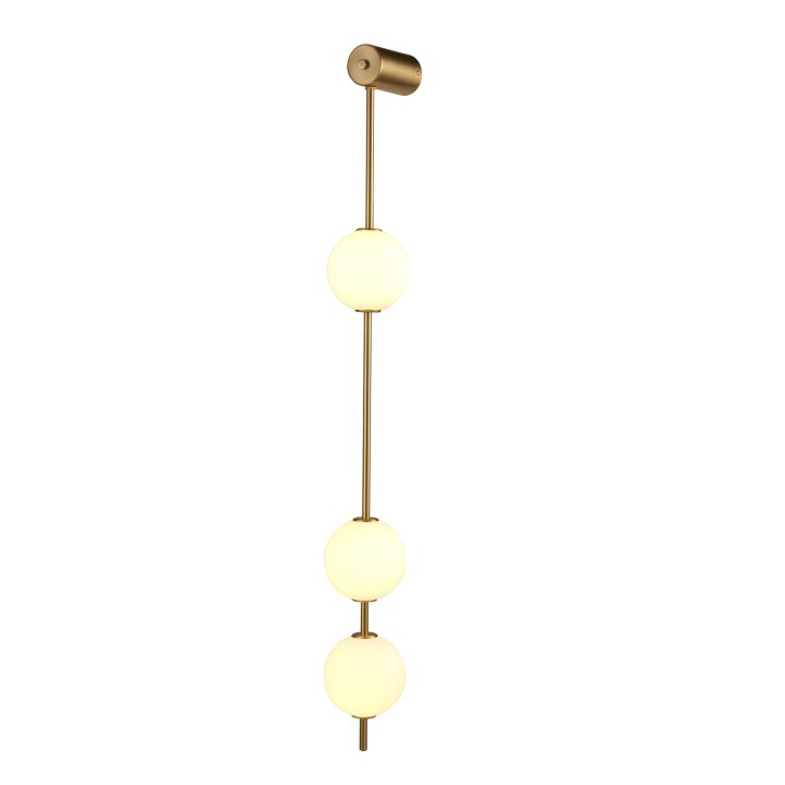 Lampa ścienna BERRY LED złoty biały 103 cm