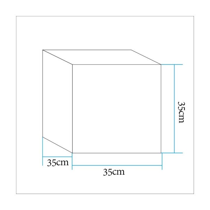 Lampa ogrodowa kostka CUBIC LED M RGBW 16 kolorów 35 cm
