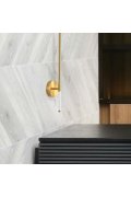 Lampa ścienna FRESCO LED złota 125 cm