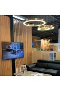 Lampa wisząca CIRCLE 60+60 LED mosiądz na 1 podsufitce
