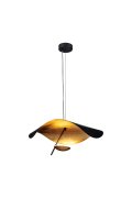 Lampa wisząca ENIGMA LED czarno złota 60 cm