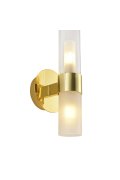 Lampa ścienna CANDELA złota 31 cm