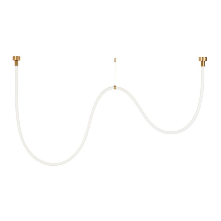 Lampa wisząca SNAKE LED wąż ledowy złota 300 cm
