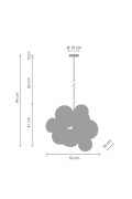 Lampa wisząca ASTRONOMY-11 czarna 55 cm