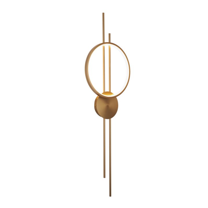 Lampa ścienna ECLIPTICA LED złota 100 cm