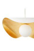 Lampa wisząca ENZO biało złota 80 cm