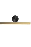 Lampa ścienna BOOGIE LED złoto czarna 45 cm
