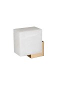 Lampa ścienna CUBO LED złota 18 cm