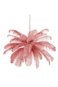 Lampa wisząca EMU pióra różowe 100 cm