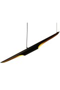 Lampa wisząca BLACK TUBE czarno złota 100 cm