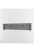 Grzejnik dekoracyjny Aries 3 poziomy Czarny Imers szer. 1500 mm wys. 240 mm 490W