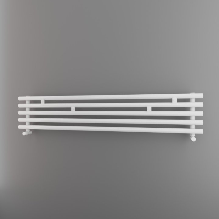 Grzejnik dekoracyjny Aries 2 poziomy Biały Imers szer. 1100 mm wys. 240 mm 430W