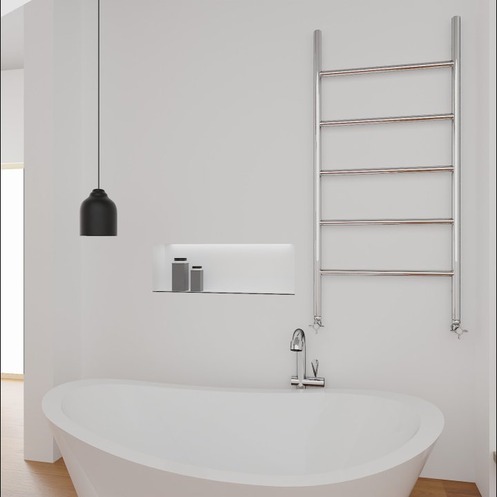 Grzejnik dekoracyjny Minimal 2 czarny 530x1100 mm 228W - Imers