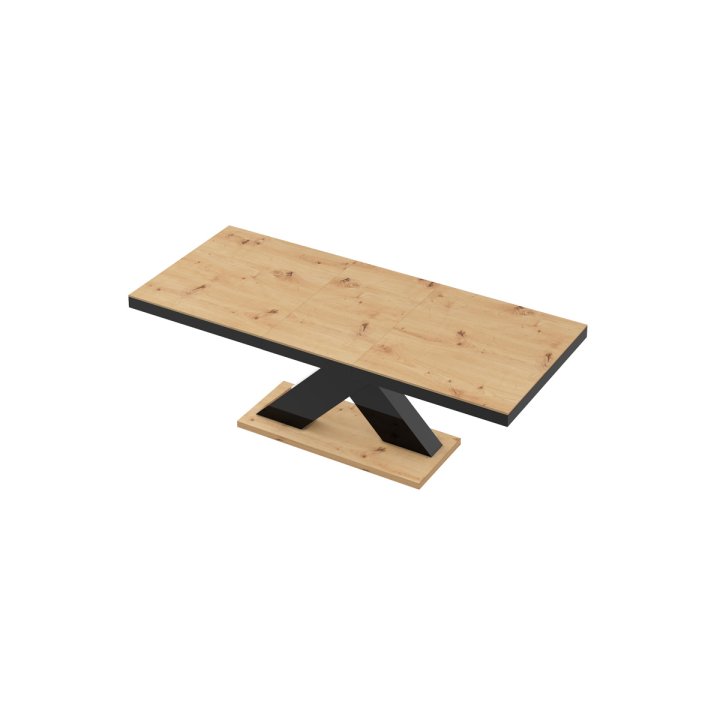 Stół Xenon 140 Dąb Artisan / Czarny Super Decor