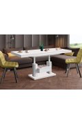 Ławostół Quadro Max Venatino White Hg+Biały Super Print (Hg/Mat)