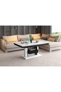 Ławostół Quadro Max Venatino White Hg+Biały Super Print (Hg/Mat)