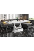 Ławostół Quadro Max Venatino White Hg+Biały Super Print (Hg/Mat)