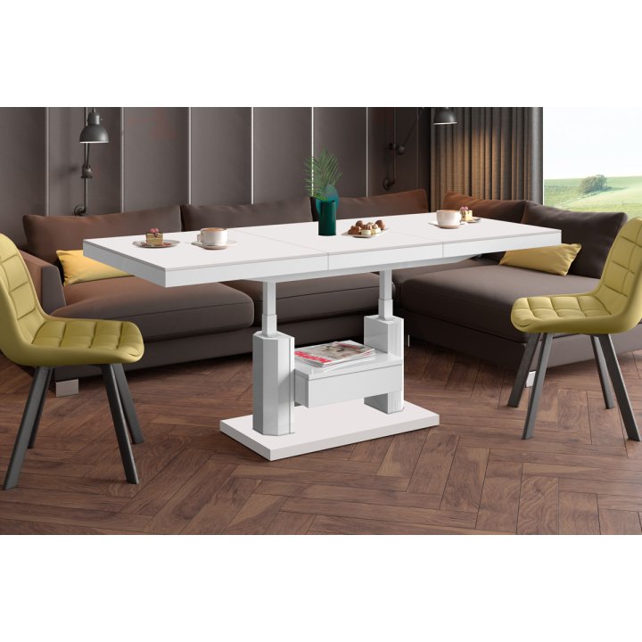 Ławostół Quadro Max Venatino White Hg+Biały Super Print (Hg/Mat)
