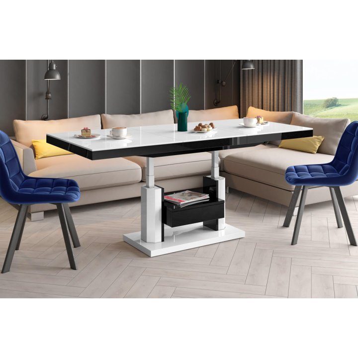 Ławostół Quadro Max Venatino White Hg+Biały Super Print (Hg/Mat)