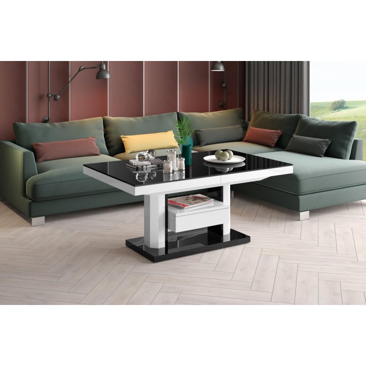 Ławostół Quadro Max Venatino White Hg+Biały Super Print (Hg/Mat)