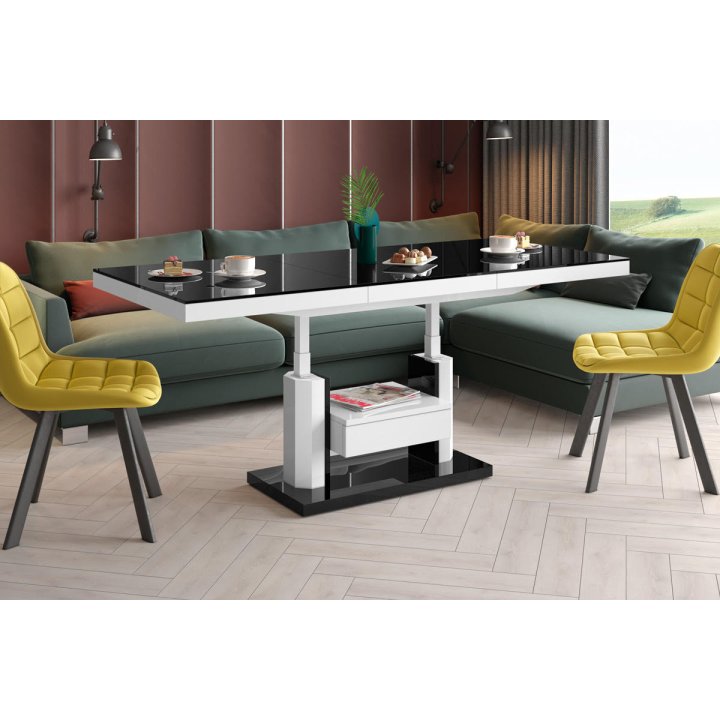 Ławostół Quadro Max Venatino White Hg+Biały Super Print (Hg/Mat)