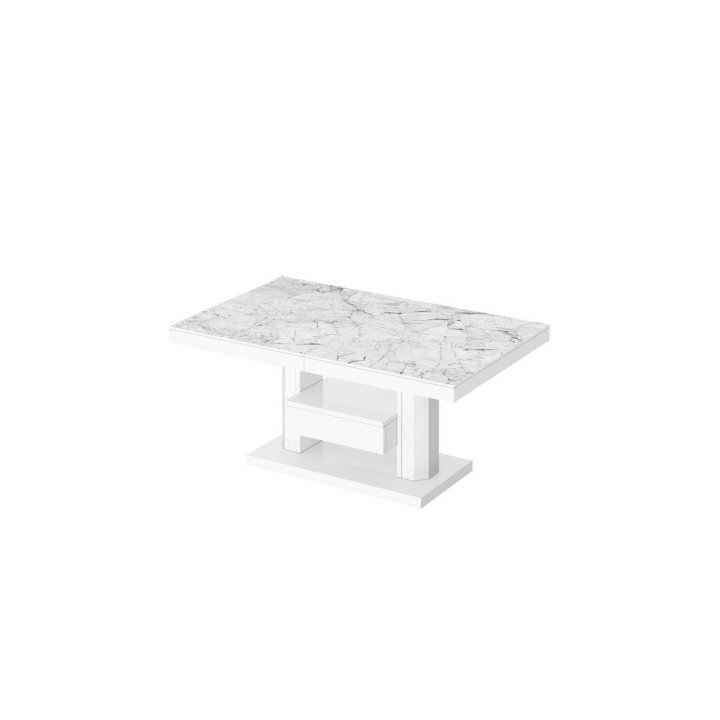 Ławostół Quadro Max Venatino White Hg+Biały Super Print (Hg/Mat)