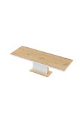 Stół Rozkładany Modica 160 Marble White Hg+Biały Super Print (Hg/Mat)