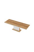 Stół Rozkładany Modica 160 Marble White Hg+Biały Super Print (Hg/Mat)