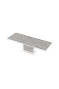 Stół Rozkładany Modica 160 Marble White Hg+Biały Super Print (Hg/Mat)