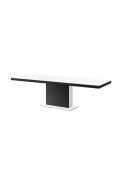 Stół Rozkładany Modica 160 Marble White Hg+Biały Super Print (Hg/Mat)