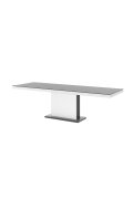 Stół Rozkładany Modica 160 Marble White Hg+Biały Super Print (Hg/Mat)