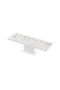 Stół Rozkładany Modica 160 Marble White Hg+Biały Super Print (Hg/Mat)