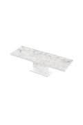 Stół Rozkładany Modica 160 Marble White Hg+Biały Super Print (Hg/Mat)