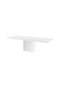 Stół Rozkładany Modica 160 Marble White Hg+Biały Super Print (Hg/Mat)