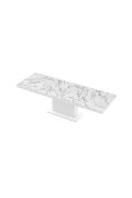 Stół Rozkładany Modica 160 Marble White Hg+Biały Super Print (Hg/Mat)