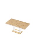 Stół Quadro 120 Marble White Hg+Biały Super Print (Hg/Mat)