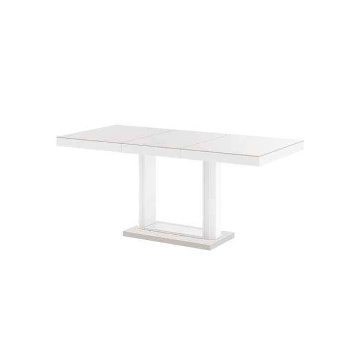 Stół Quadro 120 Marble White Hg+Biały Super Print (Hg/Mat)